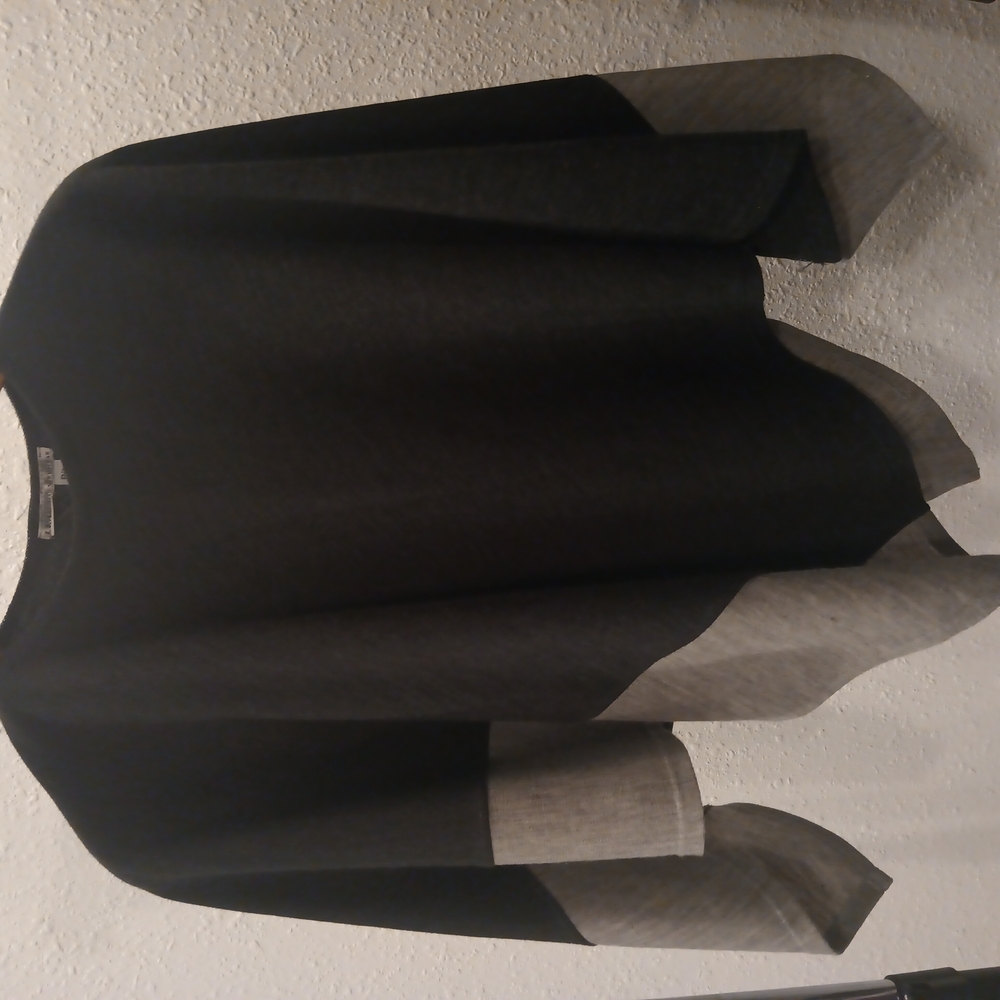 Stylish Black and Gray Poncho